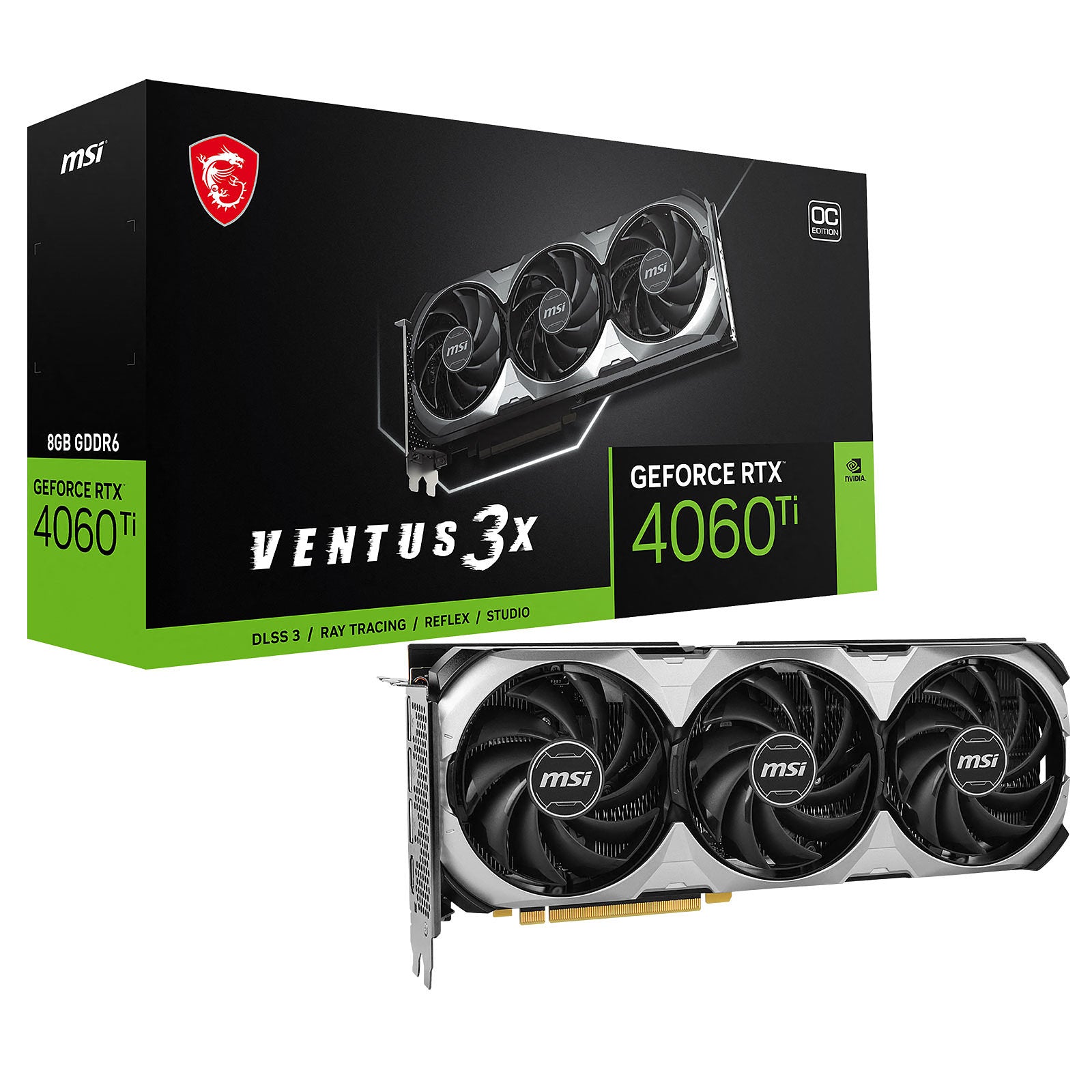 MSI RTX 4060 Ti VENTUS 3X 8G OC MSI RTX 4060 Ti VENTUS 3X 8G OC